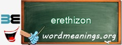 WordMeaning blackboard for erethizon